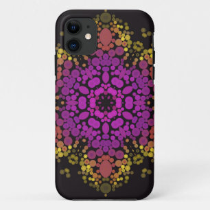 Dot Mandala Bloem Roze Geel en Zwart Case-Mate iPhone Case