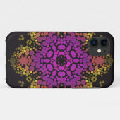 Dot Mandala Bloem Roze Geel en Zwart Case-Mate iPhone Case (Achterkant (horizontaal))