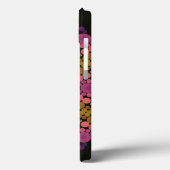 Dot Mandala Bloem Roze Geel en Zwart Case-Mate iPhone Case (Achterkant / Links)