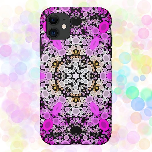 Dot Mandala Bloemroze en wit Case-Mate iPhone Case