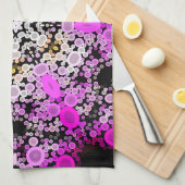 Dot Mandala Bloemroze en wit Theedoek (Quarter Fold)