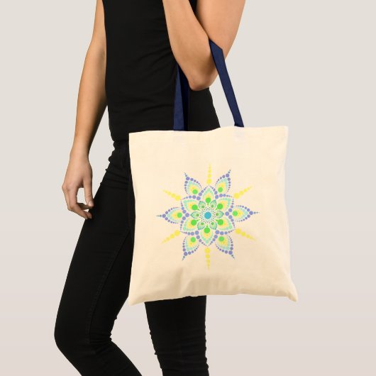 Dot Mandala canvas tas - JessyD Design (Voorkant (product))