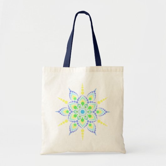 Dot Mandala canvas tas - JessyD Design (Voorkant)