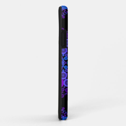 Dot Mandala Flower Blue en Paars Case-Mate iPhone Case (Achterkant/rechts)