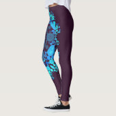 Dot Mandala Flower Blue en Paars Leggings (Links)