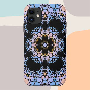 Dot Mandala Flower Blue en Yellow Case-Mate iPhone Case