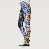 Dot Mandala Flower Blue en Yellow Leggings (Links)