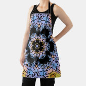 Dot Mandala Flower Blue en Yellow Schort (Insitu)