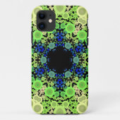 Dot Mandala Flower Blue Green and Yellow Case-Mate iPhone Case (Achterkant)