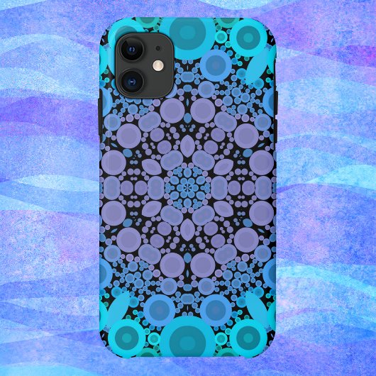 Dot Mandala Flower Blue Green en Paars Case-Mate iPhone Case