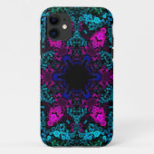 Dot Mandala Flower Blue Green en Pink Case-Mate iPhone Case (Achterkant)