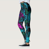 Dot Mandala Flower Blue Green en Pink Leggings (Links)