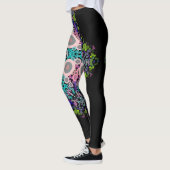 Dot Mandala Flower Blue Green en Pink Leggings (Links)