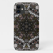 Dot Mandala Flower Brown and White Case-Mate iPhone Case (Achterkant)