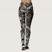 Dot Mandala Flower Brown and White Leggings (Achterkant)