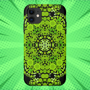 Dot Mandala Flower Green Case-Mate iPhone Case