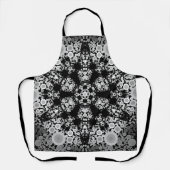 Dot Mandala Flower Grey and Black Schort (Voorkant)