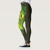 Dot Mandala Flower Yellow en Green Leggings (Links)