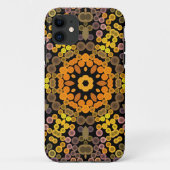 Dot Mandala Flower Yellow en Paars Case-Mate iPhone Case (Achterkant)