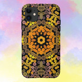 Dot Mandala Flower Yellow en Paars Case-Mate iPhone Case