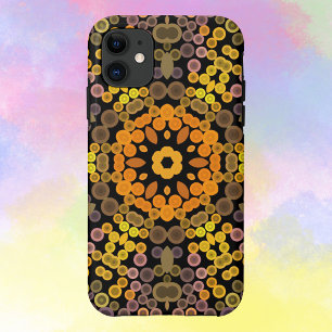 Dot Mandala Flower Yellow en Paars Case-Mate iPhone Case