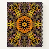 Dot Mandala Flower Yellow en Paars Notitieboek (Achterkant)