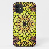 Dot Mandala Flower Yellow Paars and Black Case-Mate iPhone Case (Achterkant)