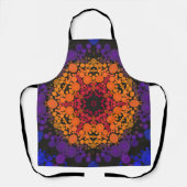 Dot Mandala Flower Yellow Paars and Blue Schort (Voorkant)