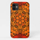 Dot Mandala Oranje en zwart Case-Mate iPhone Case (Achterkant)