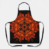 Dot Mandala Oranje en zwart Schort (Voorkant)