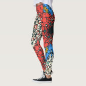 Dot Mandala Rood Wit Blauw en Groen Leggings (Links)