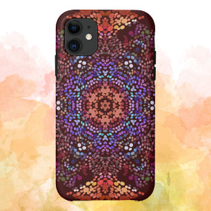 Dot Mandala Sinaasappel Blauw en Paarse Case-Mate iPhone Case