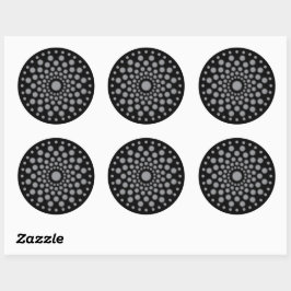 Dot Mandala-Sjabloon Ronde Sticker