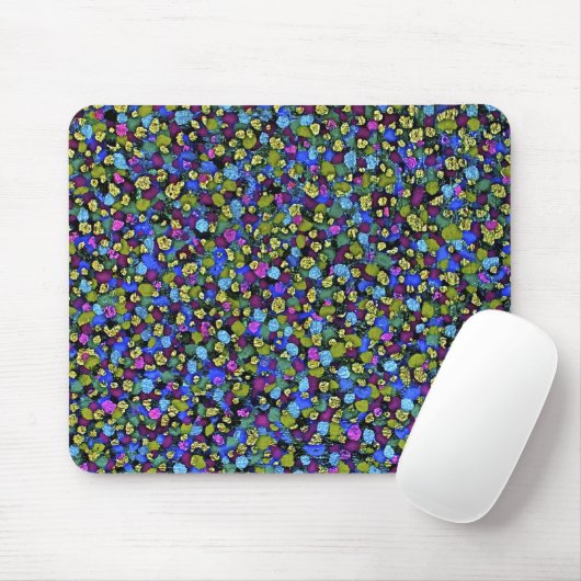 Dot Matrix: Blue Mousepad Muismat (Met muis)