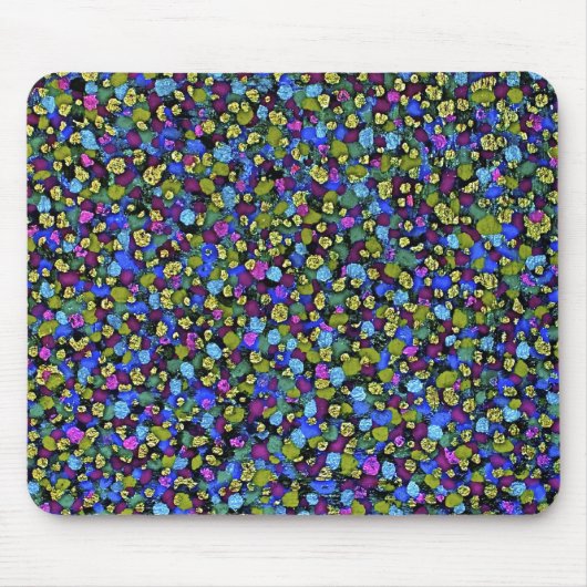 Dot Matrix: Blue Mousepad Muismat (Voorkant)