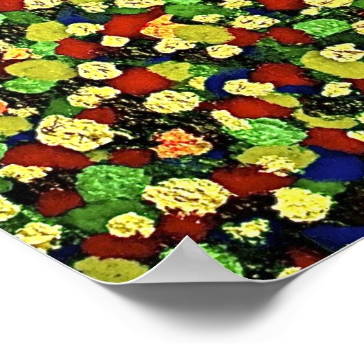 DOT MATRIX: GROEN Canvas Poster (Hoek)