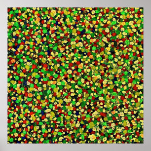 DOT MATRIX: GROEN Canvas Poster