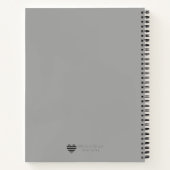 Dot Matrix - Moderne Hoes Kunst Notitieboek (Achterkant)
