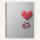 Dot Matrix - Moderne Hoes Kunst Notitieboek (Voorkant)