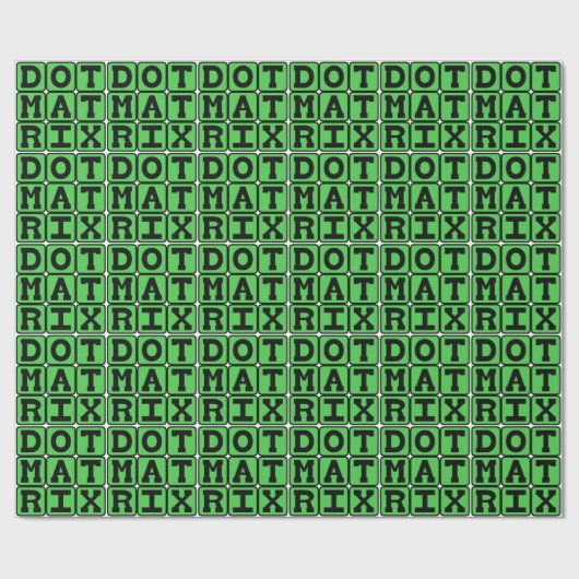 Dot Matrix, Patroonarray Cadeaupapier (Vlak)