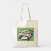 Dot Matrix Printer Canvas tas (Achterkant)