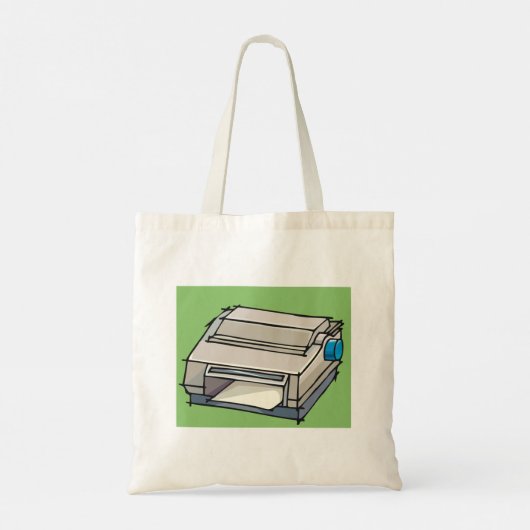 Dot Matrix Printer Canvas tas (Achterkant)