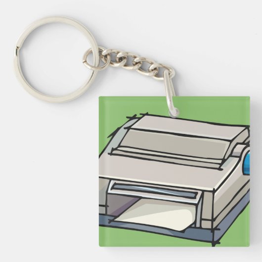 Dot Matrix Printer Sleutelhanger (Voorkant)