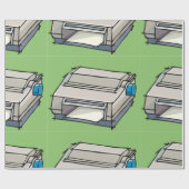 Dot Matrix Printer Wrapping Paper Cadeaupapier (Vlak)