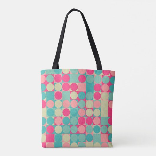 Dot Matrix van katoenen Snoep Tote Bag (Achterkant)