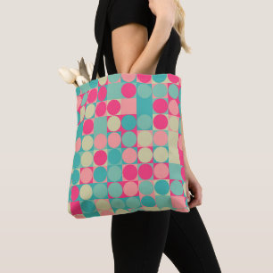 Dot Matrix van katoenen Snoep Tote Bag