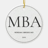 Dot MBA Afstuderen Keramisch Ornament (Voorkant)