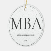Dot MBA Afstuderen Keramisch Ornament (Links)