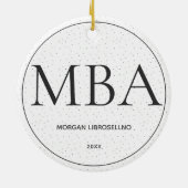 Dot MBA Afstuderen Keramisch Ornament (Achterkant)