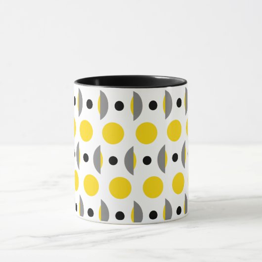 Dot Modern Yellow Grey Mok (Midden)